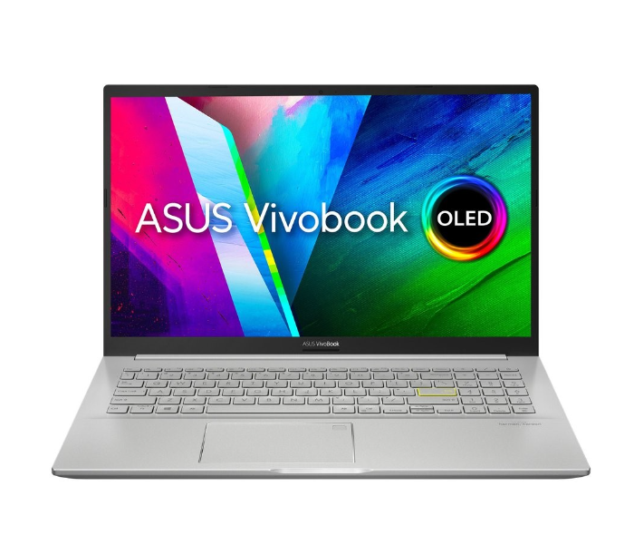 Asus K513EQ-OLED105T 15.6 Inch FHD OLED Intel Core i5 1135G7 Processor 8GB RAM 512GB SSD 2GB NVIDIA GeForce MX350 Graphics Windows 10 Home - Silver - Zoom Image 1