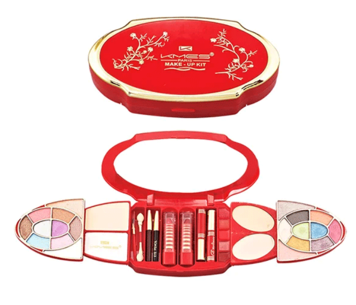 KMES C-912 Round Shaped Small Makeup Kit - Red - Zoom Image