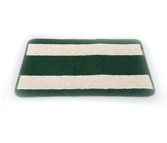 Delcasa DC1597 38X58cm Non Slip Indoor and Outdoor Door Mat - White and Green - Zoom Image