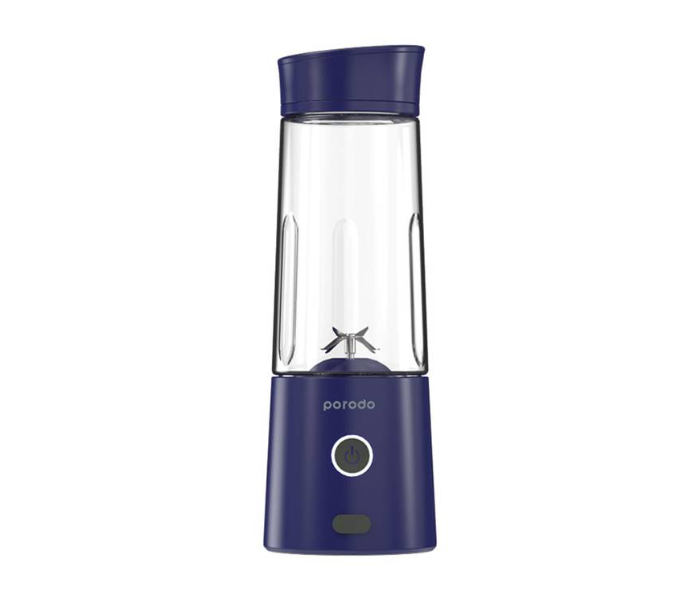 Porodo PD-PJW6B-BU 126Watts 6-Stainless Steel Blade Portable Electric USB Rechargeable Juice Blender- Blue - Zoom Image 2