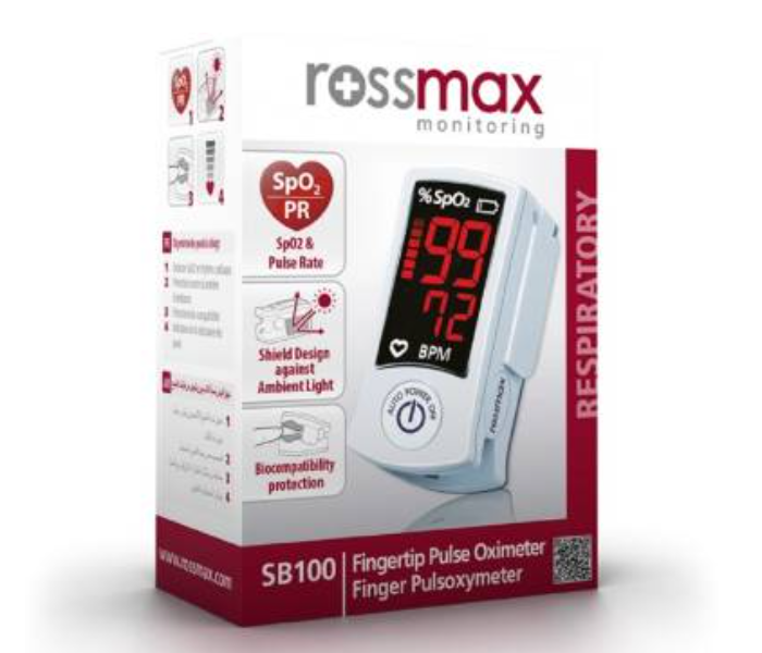 Rossmax SB100 Pulse Oxymeter - White - Zoom Image 2