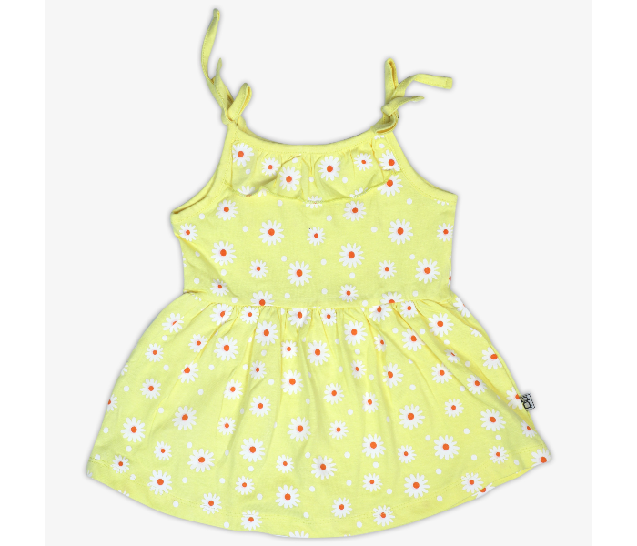 Hugs and Kisses SU19MGL19 9-12Month Summer Vibes Frock and Shorts -Yellow - Zoom Image 2