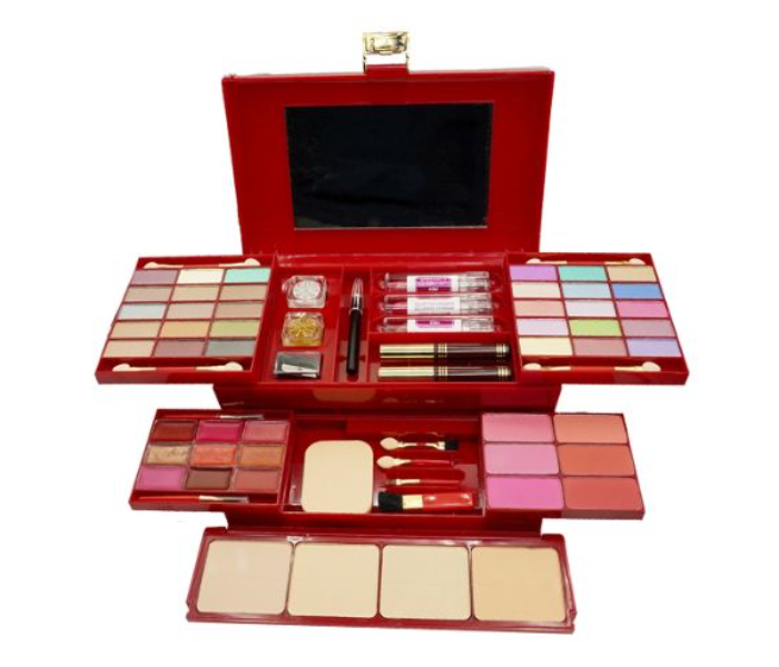 KMES C-877 Top Quality Big Makeup Kit for Women - Red - Zoom Image 2