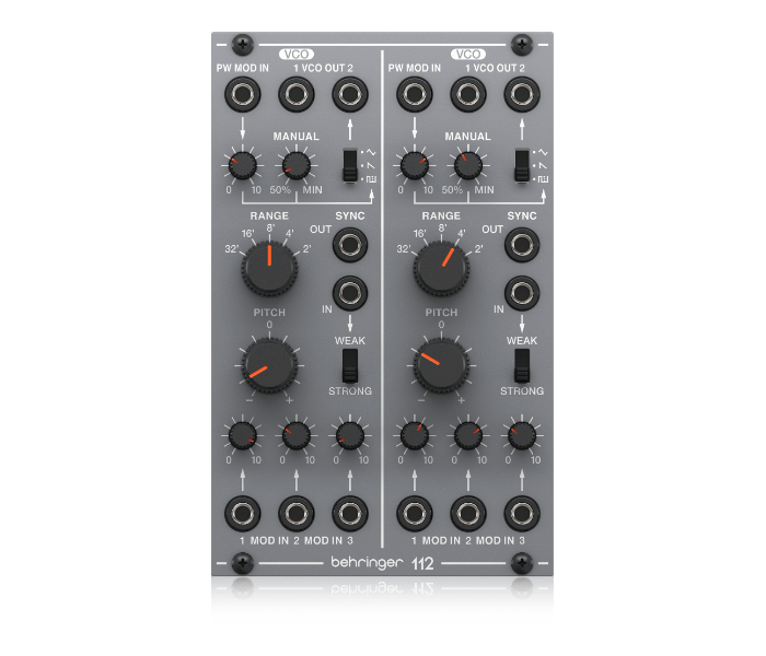 Behringer 112 DUAL VCO Legendary Analog Dual VCO Module for Eurorack - Grey - Zoom Image 1