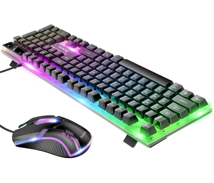 Hoco GM11 Terrific Glowing Gaming Keyboard And Mouse Combo -Black - Zoom Image 1