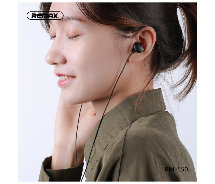 Remax RM-550 Clear Sound Quality Equalization Wired Music Earphone -White - Zoom Image 3