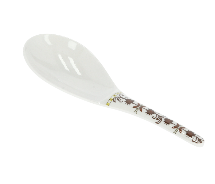 Delcasa DC1792 Melamine Durable Heavy Duty Rice Spoon with Soft Grip - White - Zoom Image 2