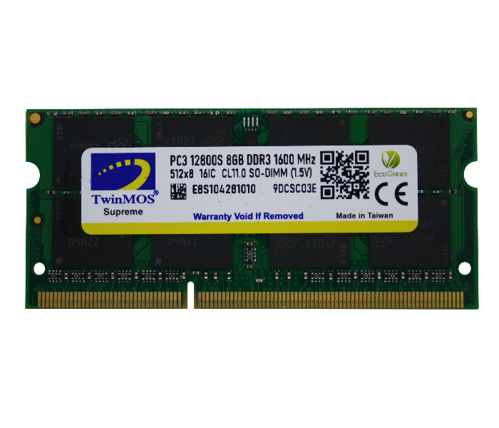 TwinMOS 4 GB DDR3 1600MHz U-DIMM RAM For Notebook - Zoom Image 1