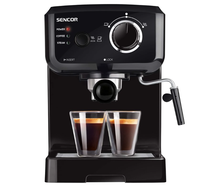 Sencor SES1710BK 1140W Espresso Machine with Pre-Brew Function-Black - Zoom Image 9