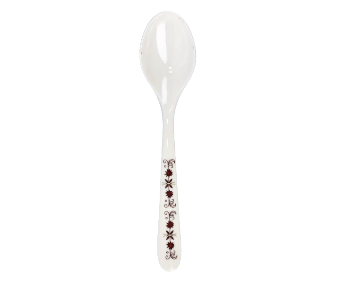 Delcasa DC1868 Durable and Heat Resistant Melamine Spoon with Long Handle - White - Zoom Image 2