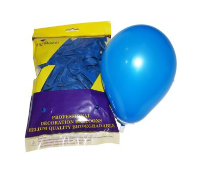 100 Piece Party Decorations Latex Balloons - Blue - Zoom Image