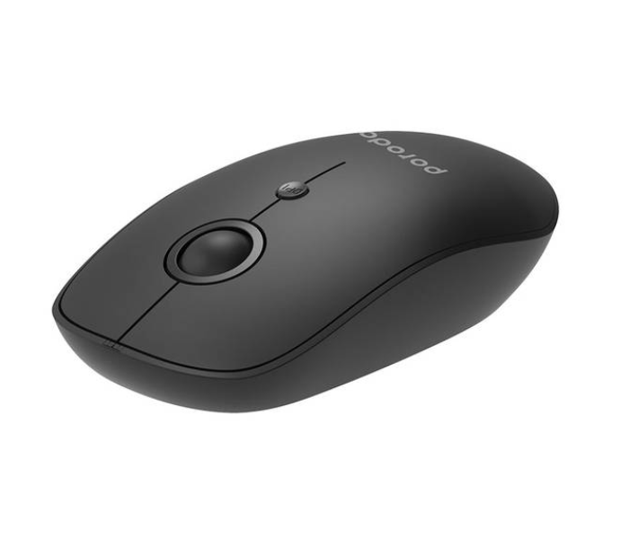 Porodo PD-WM24BT-BK 2 in 1 3 Adjustable DPI Rubberized Surface Wireless Bluetooth Mouse - Black - Zoom Image 3