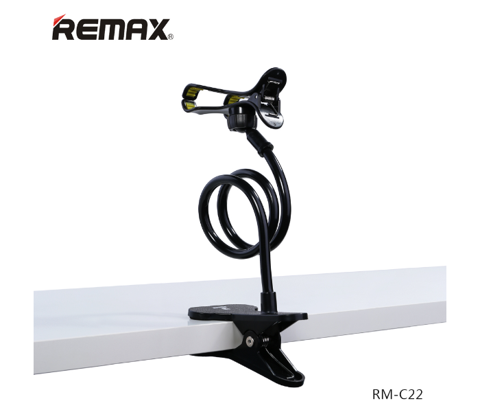 Remax RM-C22 360 Degree Rotating Lazy Undetachable Stand -Black - Zoom Image 1