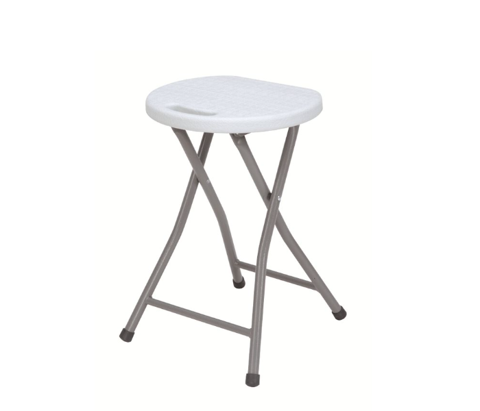 Blow Mold HY-ZD32A Portable Folding Camping Stool -White - Zoom Image 1