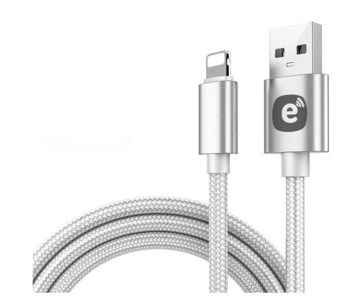 Elexro Elex-LC3003-WH 1 Metre Nylon USB-A to Micro Cables - White - Zoom Image