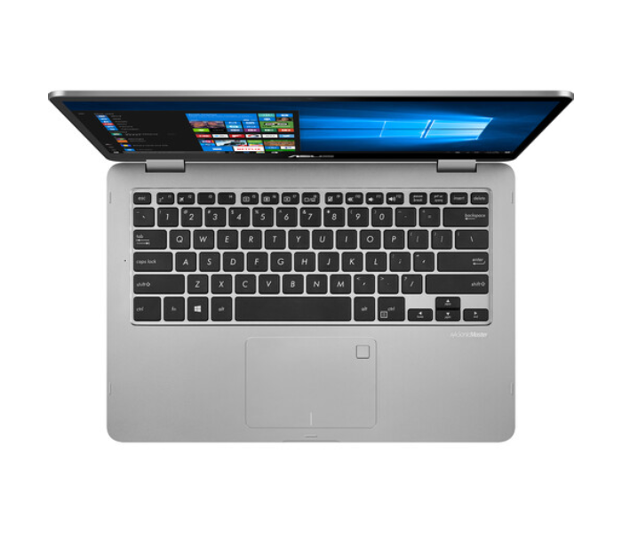 Asus J401MA Vivobook Flip 14 Inch HD Touchscreen Intel Celeron N4020 Dual Core 4GB RAM 64GB eMMC Integrated Intel HD Graphics Windows 10 -Silver - Zoom Image 3