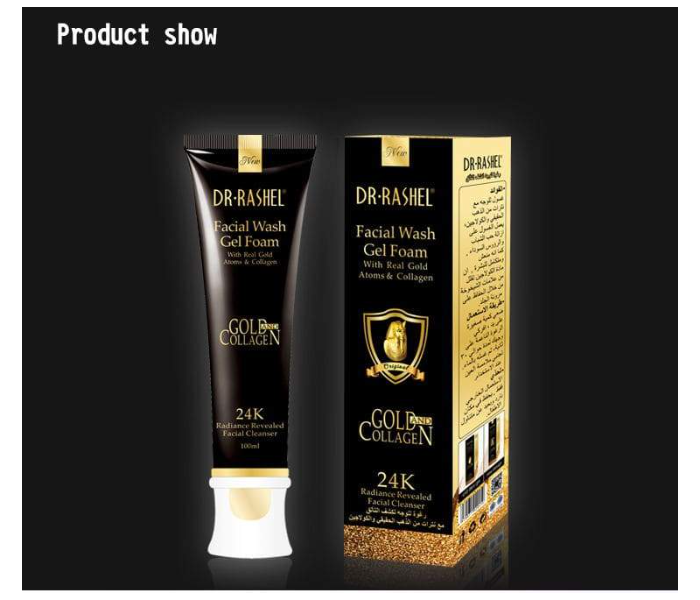 Dr Rashel DR008 100ml 24K Gold Facial Wash Gel Foam - Zoom Image 3