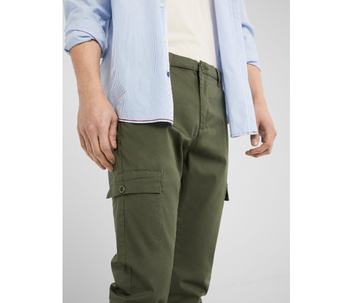 Springfield 155573124 Size 44 Chinos for Men - Green - Zoom Image 2