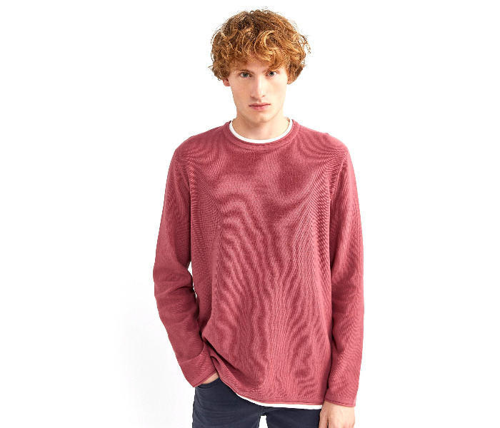 Springfield 141759272 XL Cotton Knitwear for Men - Pink - Zoom Image 1