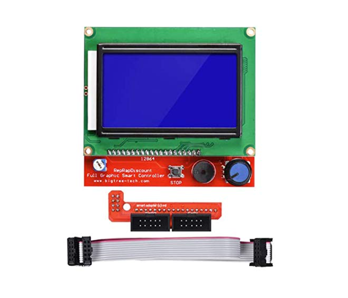 Arduino RepRapDiscount Full 12864 LCD Graphic Smart Controller - Red and Green - Zoom Image 1