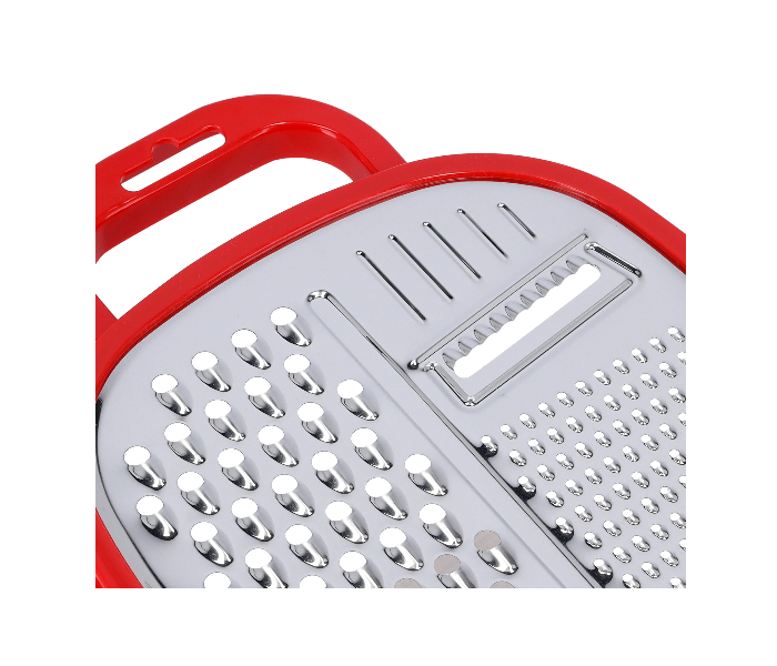 Delcasa DC1661 Durable Large Box Grater with Storage Container - Silver and Red - Zoom Image 4