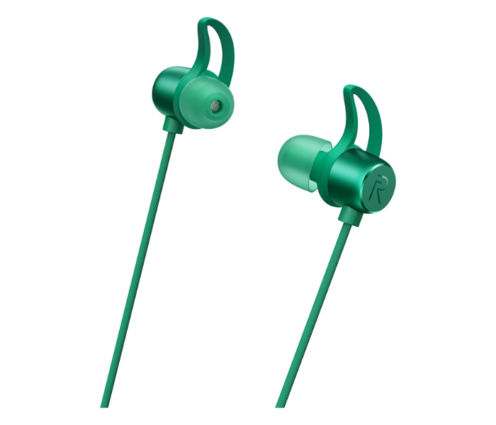 Realme Buds Wireless In-ear IPX4 Sweatproof Bluetooth 5.0 Deep Bass Bluetooth Earphone Neckband With Mic - Green - Zoom Image 4