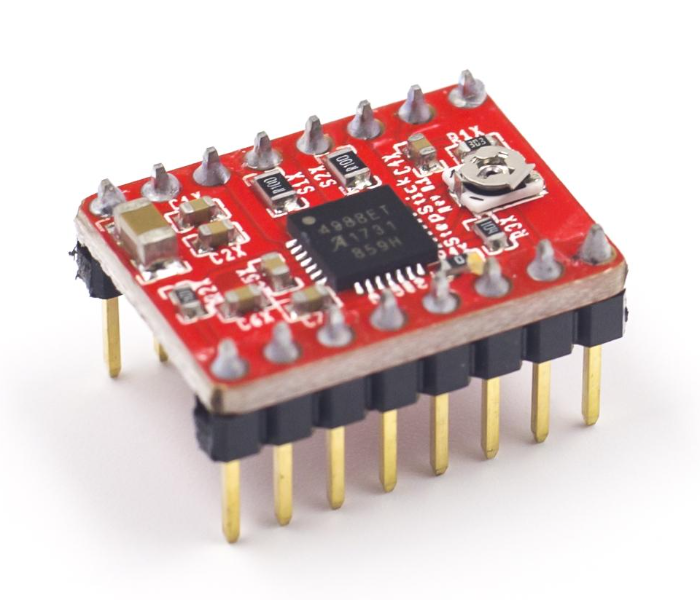 Arduino A4988 Stepper Motor Driver with Heatsink - Red - Zoom Image 1