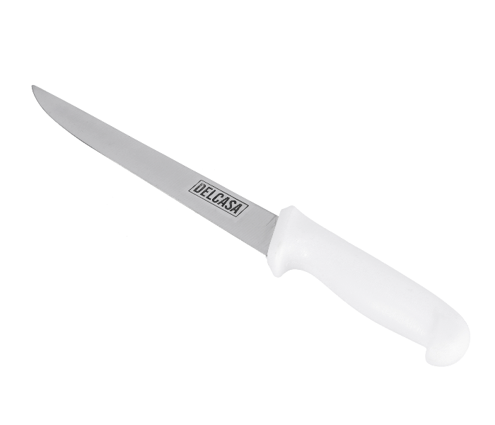 Delcasa DC1829 8 Inch Durable Slicer Knife with Comfortable Handle - White - Zoom Image 1