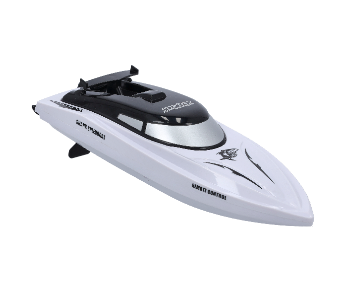 Merriboy MBRC2742 2 In 1 Rechargeable Shark Speedboat with Remote Control for Kids and Adults - White and Grey - Zoom Image 2