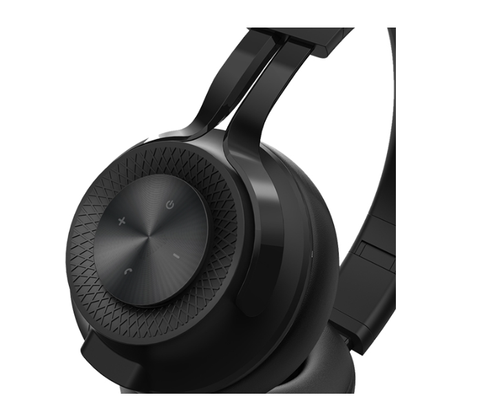 Elexro Elex-HS1003-BL Foldable Sand Bluetooth and AUX Headphone - Black - Zoom Image 3