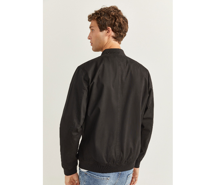 Springfield 283826501 XL Cotton Casual Jacket for Men - Black - Zoom Image 3