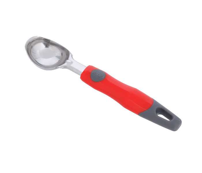 Delcasa DC1929 21X4.2 cm Durable Stainless Steel Ice Cream Scoop -Silver and Red - Zoom Image 2