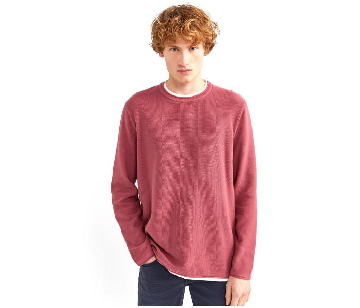 Springfield 141759272 XXL Cotton Knitwear for Men - Pink - Zoom Image 1