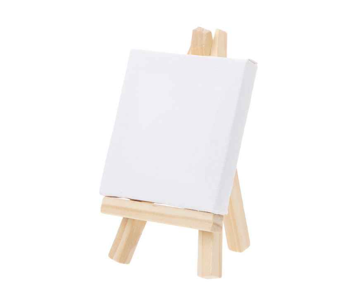 Mini Adjustable Easel and Canvas with Stand - White - Zoom Image 1