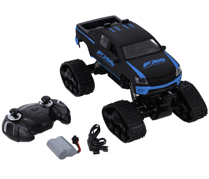 Merriboy MBRC1665 Multi-Terran Remote Control Tracked Vehicle with Powerful Motor for Kids - Black - Zoom Image 1