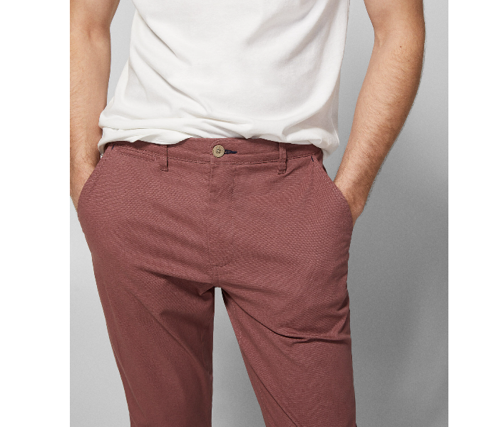 Springfield 155564269 Size 48 Chinos for Men - Maroon - Zoom Image 2