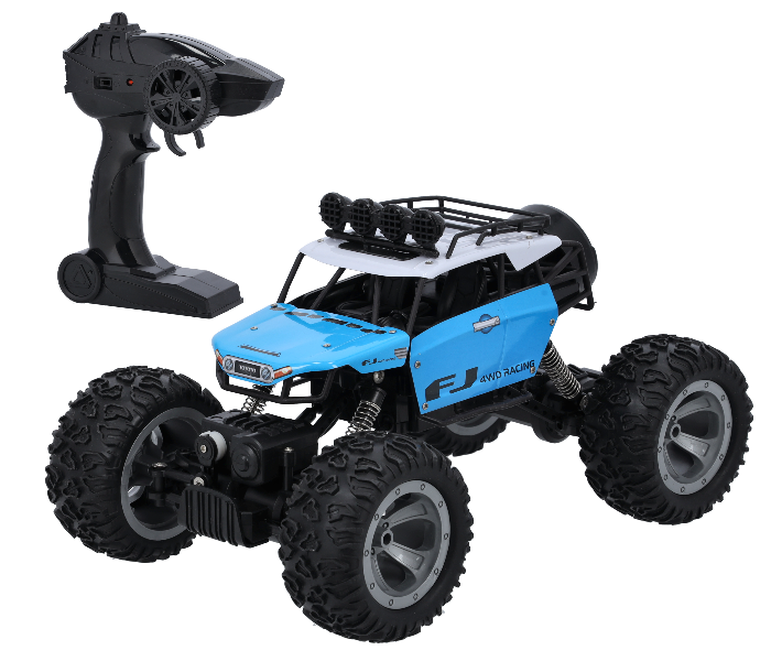 Merriboy MBRC1672 FJ 4 Wheel Multi-Terran Remote Control Off Road Racing Vehicle with Shock Absorbers and Rubber Tires for Kids - Blue and Black - Zoom Image 1