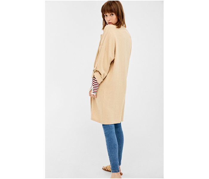 Springfield 841652450 Medium Coat for Women - Beige - Zoom Image 3