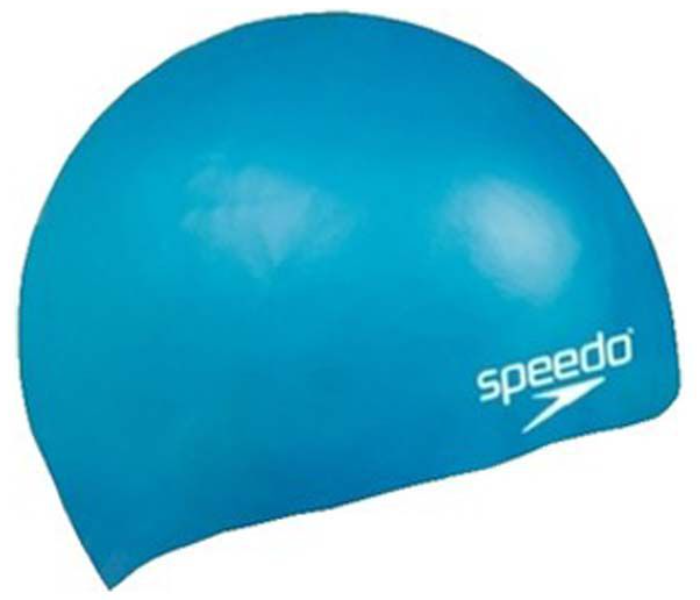 Speedo Unisex Junior Polyester Swimming Cap - Blue - Zoom Image