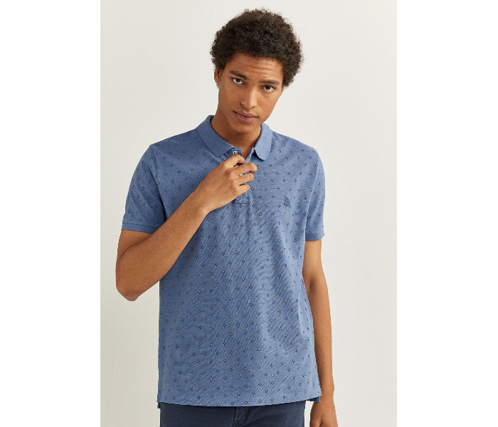 Springfield 143803413 Medium Polo Shirt for Men - Medium Blue - Zoom Image 1