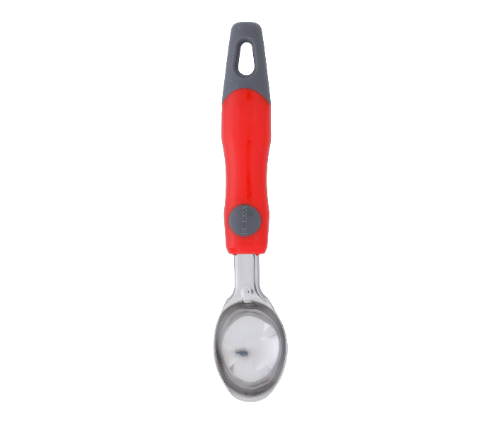 Delcasa DC1929 21X4.2 cm Durable Stainless Steel Ice Cream Scoop -Silver and Red - Zoom Image 1