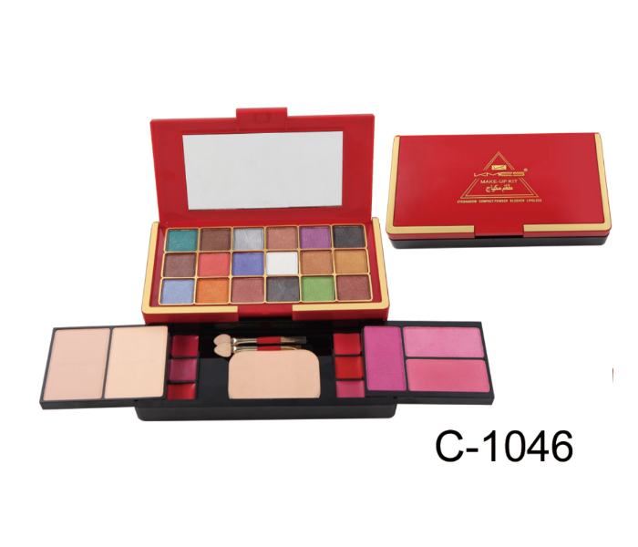 KMES C-1046 Professional Makeup Kit for Women - Red - Zoom Image