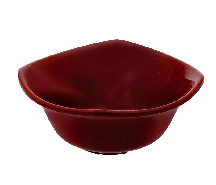 Delcasa DC2309 7.25 Inch Melamine Square Bowl - Maroon - Zoom Image 1