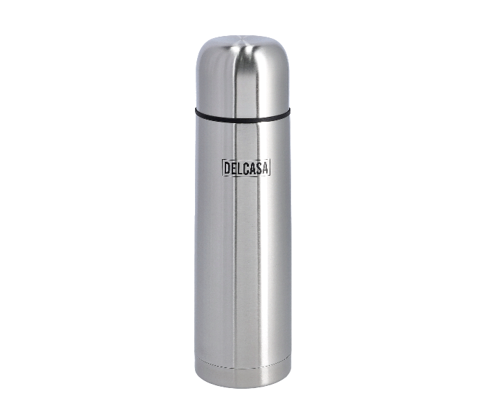 Delcasa DC1768 1000ml Stainless Steel Durable and Leak Proof Vacuum Bottle - Silver - Zoom Image 1