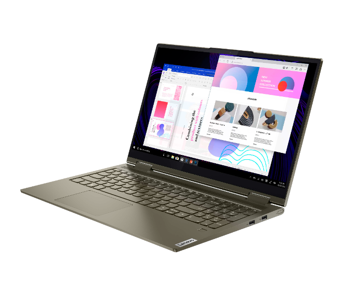 Lenovo Yoga 7 82BJ007WUS 15.6 Inch Touch Screen Intel Core i7 12GB RAM 512GB SSD Windows 11 - Zoom Image 4