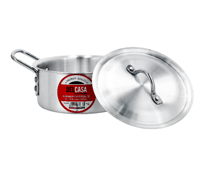 Delcasa DC2168 5 Set Aluminium Casserole Pot - Silver - Zoom Image 4