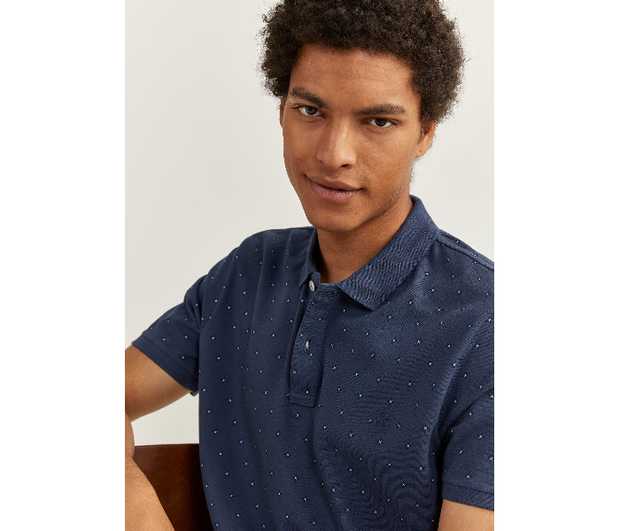 Springfield 143803412 Medium Polo Shirt for Men - Dark Blue - Zoom Image 2