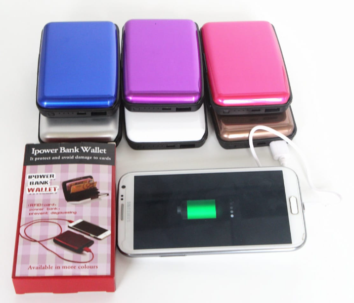 2 in 1 RFID Rechargeable Power Battery Wallet with USB Interface - Zoom Image 3