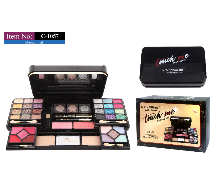 KMES C-1057 Professional Makeup Kit for Women - Black - Zoom Image