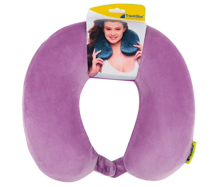 Travel Blue Unisex Memory Foam Pillow - Purple - Zoom Image